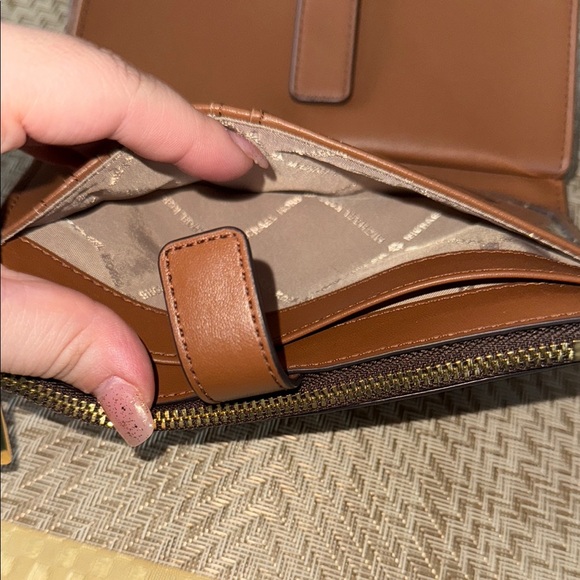 Michael Kors Signature Brown Wristlet - Picture 5 of 10